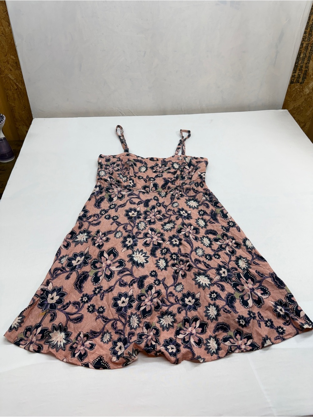 Women’s Torrid Pink Floral A-Line Sundress with Spaghetti Straps